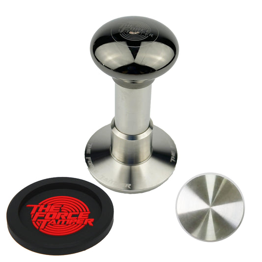 Automatic Impact-Adjustable Constant Pressure-Autoleveling Black Mirror Jellyfish AL Handle Coffee Tamper